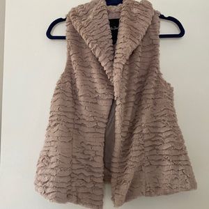 Faux fur vest